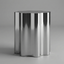 Luna Polished Stainless Steel Side Table – Silver Finish