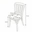 Obsidian Beech Wood Curved Backrest Vintage Chair