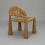 Terra Solid Wood Seaweed Accent Chair
