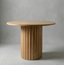 Michi Japanese solid wood round dining table