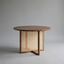 Nordic Solid Wood & Rattan Dining Table