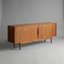 Bram Teak Roller Door Side Cabinet