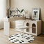 Birgitta dressing table with retractable makeup Table