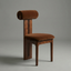 Elara Walnut Solid Wood & Fabric Dining Chair