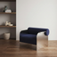Modern Stainless Steel Accent Chair