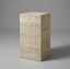 Italian Ribbed Travertine Plinth