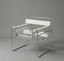 Marcel Tubular Steel Leather Armchair
