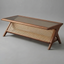Fletcher retro rattan coffee table