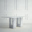 Madeleine Dining Table with a Rectangular Top and Fluted Legs