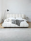 Modern Minimalist Bed – Crafted from solid wood, high-density foam, and premium fabric