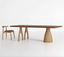 Araminta solid wood rectangle dining room table