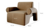 Contemporary comfort chair with a sturdy wood frame.