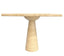 Roma Travertine Dining Table – Mangiarotti-Inspired Pedestal Design
