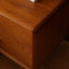 Warm wooden mid-century style nightstand