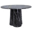 Marbled Concrete Pedestal Table