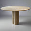 Eliza Round Travertine Dining Table