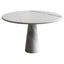 Angelo Mangiarotti-Inspired Roma Travertine Pedestal Table