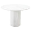 Italian Carrara Marble Postmodern Round Dining Table