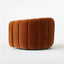 Gabriele Swivel Occasional Armchair - Burnt Orange velvet