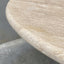 Luna Natural Round Travertine Dining Table - Beige