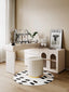 Birgitta dressing table with retractable makeup Table