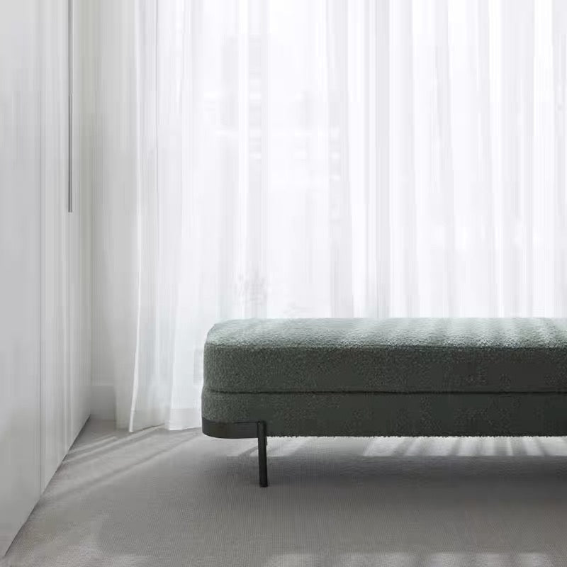 metal light luxury cashmere sofa bench modern foyer cloakroom shoe