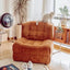 Kashima retro square sugar corduroy designer Yu Jifeng cafe living room lazy single sofa tofu block