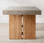 retro imitation cement colour dining table simple solid wood long table conference table designer negotiation desk desk desk