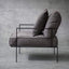 Modern metal dining chair with minimalist frame
