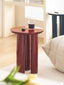 solid wood round coffee table simple art sofa side light luxury corner modern style bedroom bedside small round table