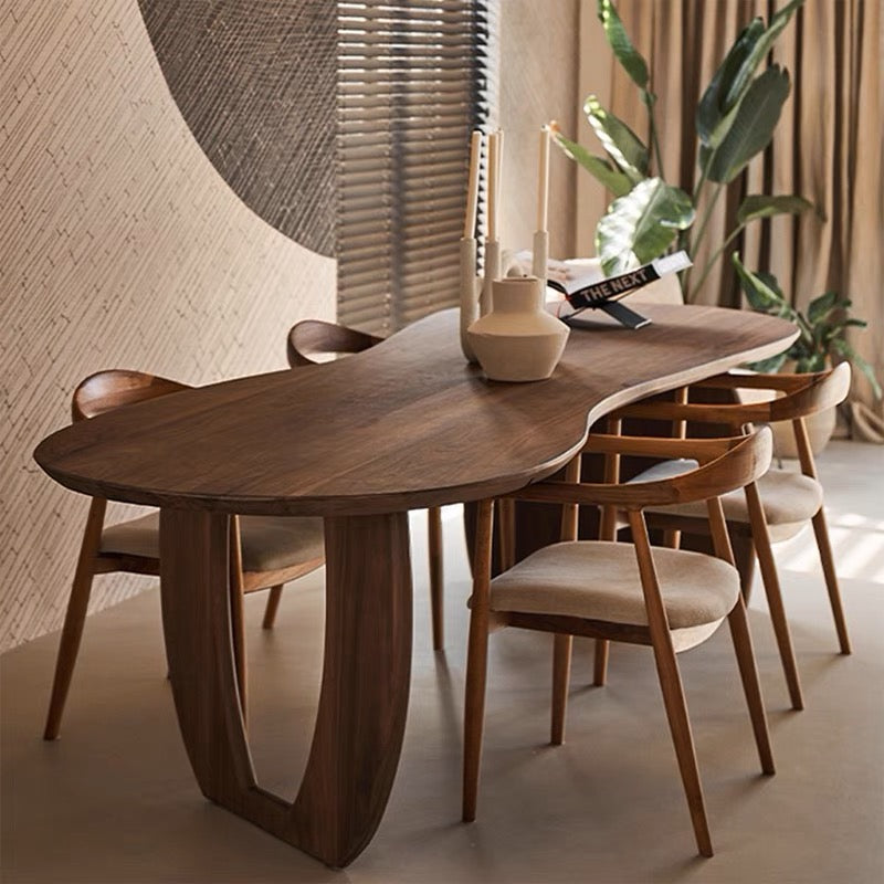 Silent Wind Alien Walnut Dining Table from Dill & Johan, selected for Organic Edge Dining Tables and the Beauty of Imperfect Lines, shown as product inspiration for premium furniture, material quality and luxury interior design context.
