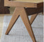 Handwoven Rattan: Natural and elegant seat and backrest.