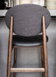 Modern adjustable bar stool with chrome base