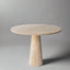 Francesca Natural Travertine Pedestal Round Table