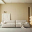 Sculpted Serenity Fabric Sofa