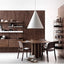Emmeline solid wood round 3-legged dining table