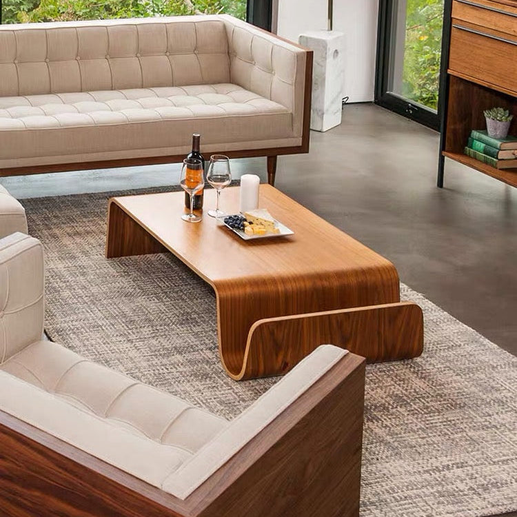 Scando Bent Plywood Oak Coffee Table from Dill & Johan, selected for Scandinavian Coffee Tables Storage, Soft Lines and Everyday Ease, shown as product inspiration for premium furniture, material quality and luxury interior design context.