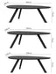 Colette solid wood Skinny Pebble dining table