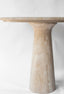 Francesca Natural Travertine Pedestal Round Table