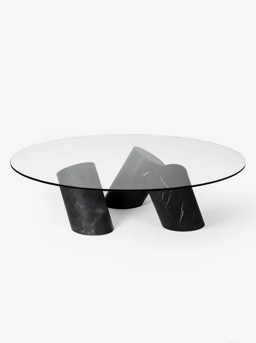 Donatella marble cylindrical coffee table dill and johan