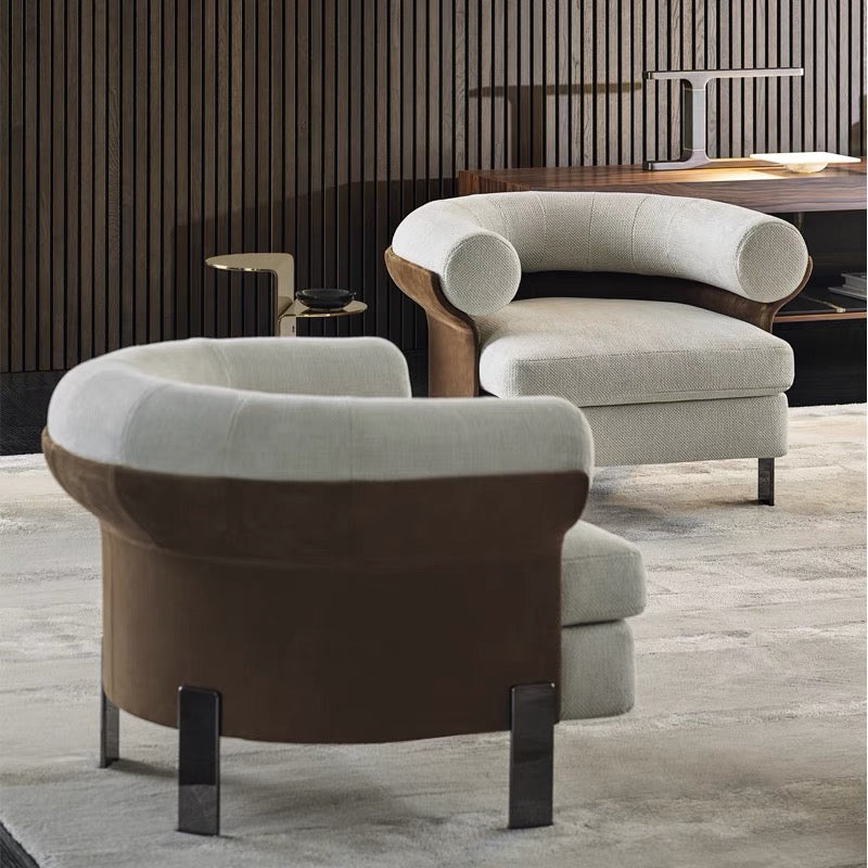 Italian Chai designer single armrest sofa chair dill and johan