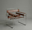 Marcel Tubular Steel Leather Armchair