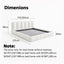 Cloud Luxe Wood Foam Fabric Bed – White