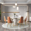 Luxe Sintered Stone Round Dining Table – White