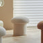 Mushroom Boucle Pouf Ottoman - White