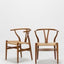 Danish design chair with Y-shaped backrest