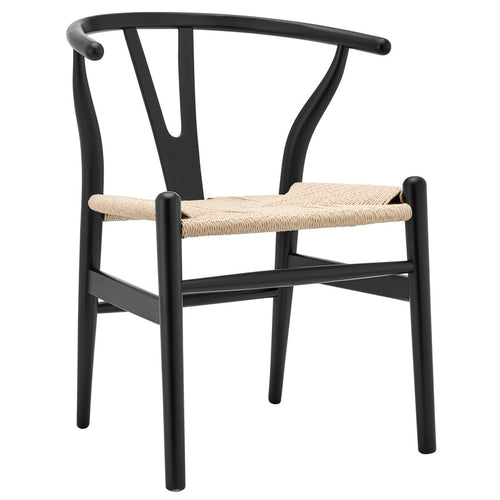 Miro Wishbone Chair Black dill and johan