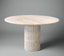 Luna Natural Round Travertine Dining Table - Beige